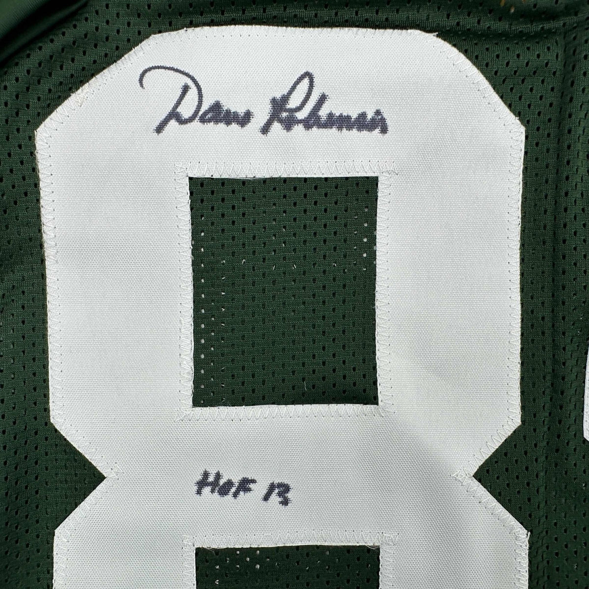 Autographed/Signed Dave Robinson HOF 13 Green Bay Green Football Jersey Beckett BAS COA