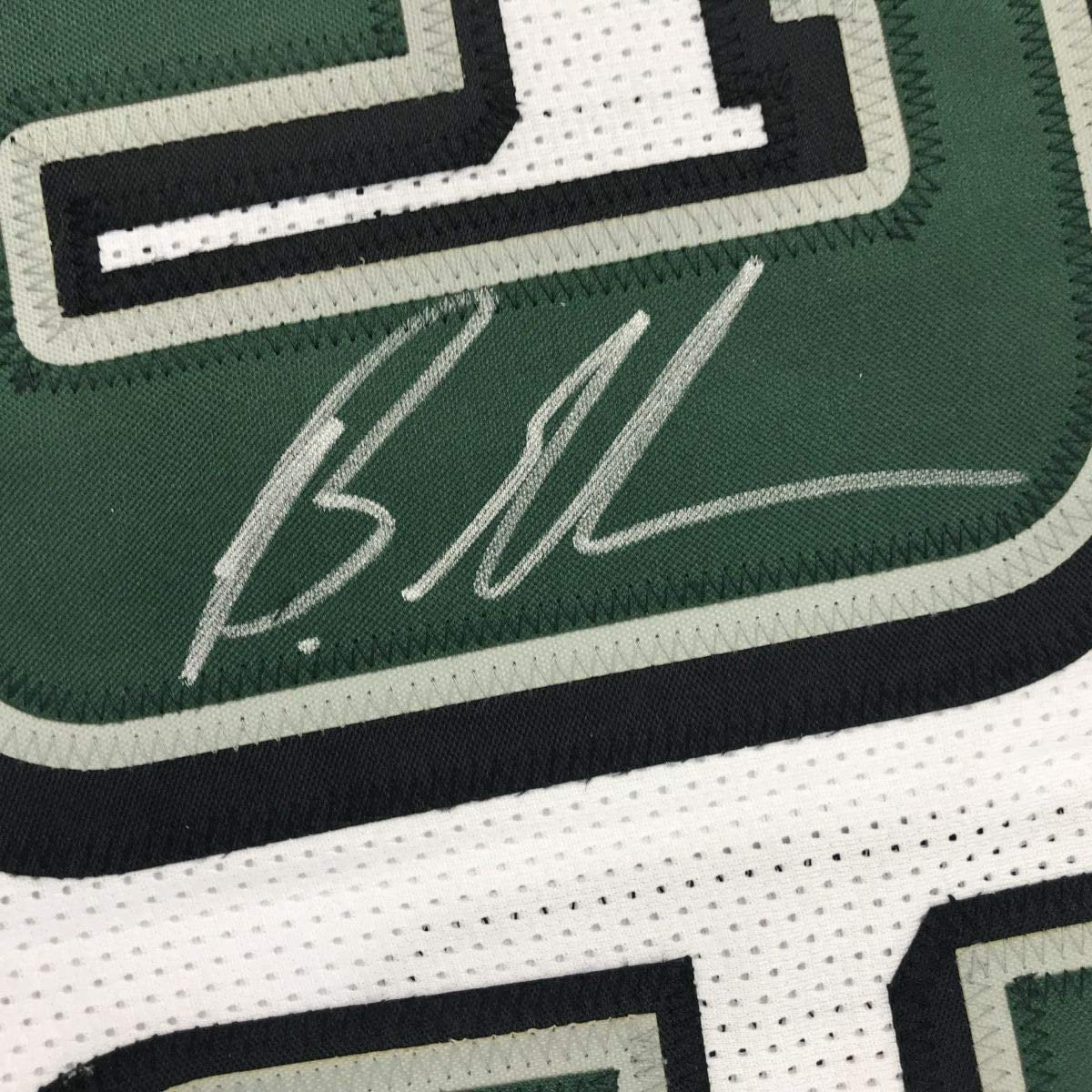 Framed Autographed/Signed Brandon Graham 35x39 Philadelphia White Football Jersey JSA COA