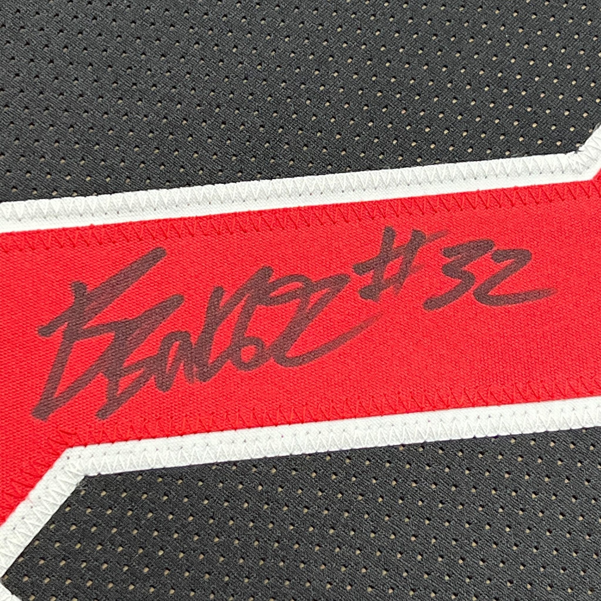 Framed Autographed/Signed Budda Baker 35x39 Arizona Color Rush Black Football Jersey Beckett BAS COA