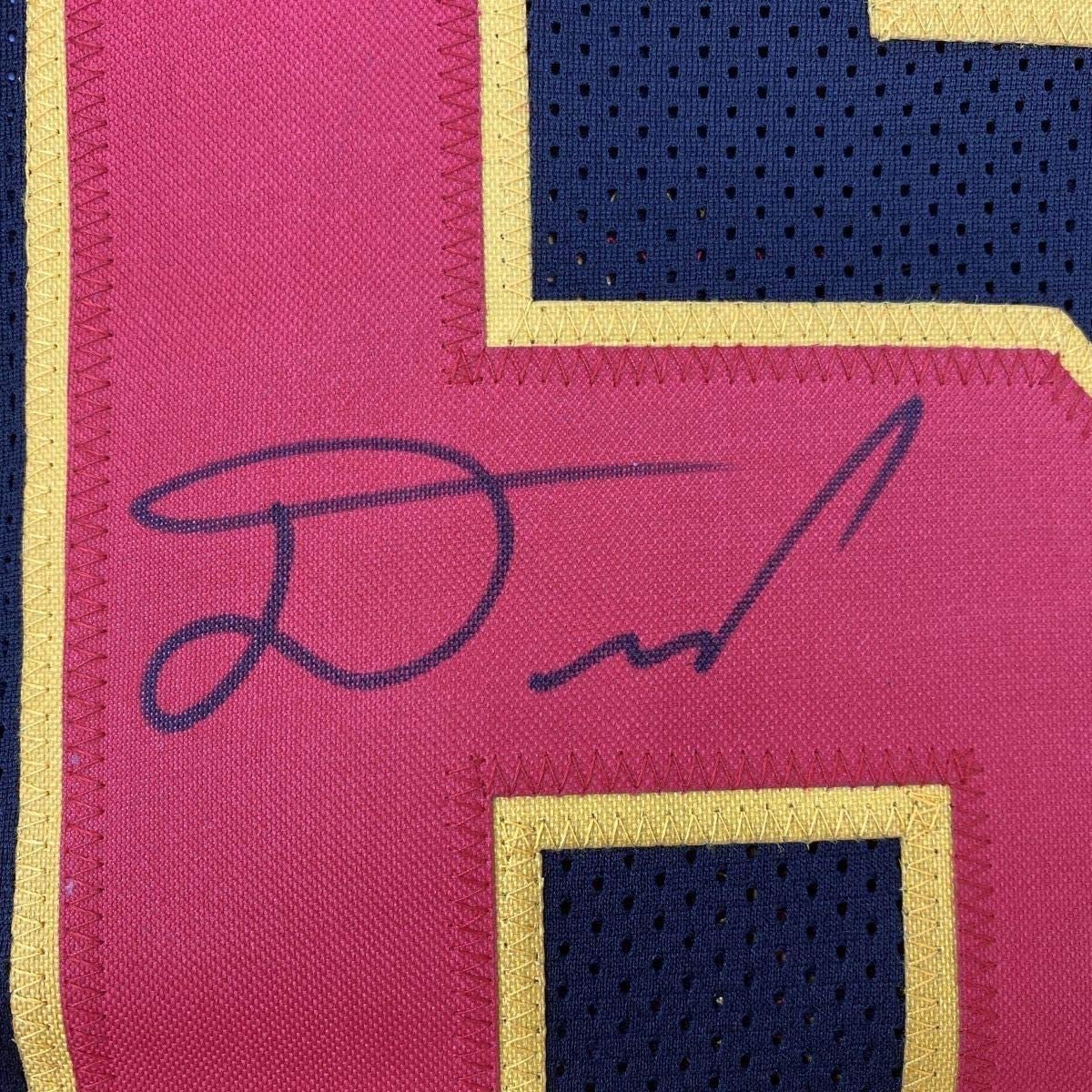 Framed Autographed/Signed Damien Williams 35x39 Kansas City Black Football Jersey JSA COA