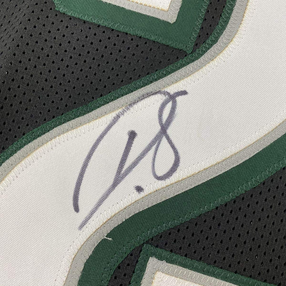 Framed Autographed/Signed Darius Slay Jr. 35x39 Philadelphia Black Football Jersey JSA COA