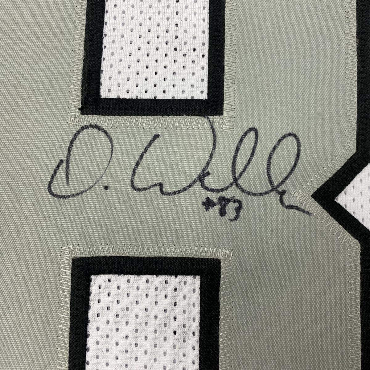 Framed Autographed/Signed Darren Waller 35x39 Las Vegas Oakland Color Rush Football Jersey Beckett BAS COA