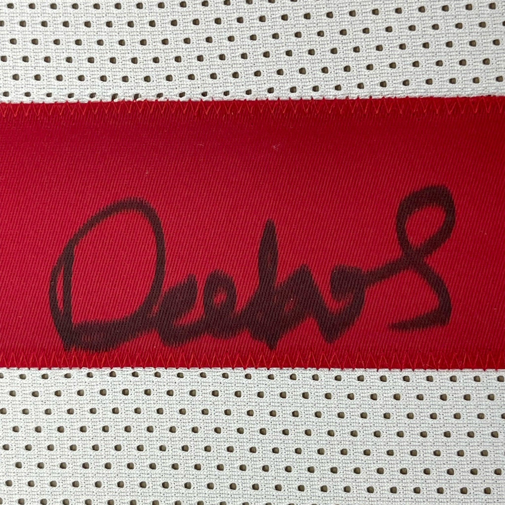 Framed Autographed/Signed Deebo Samuel 35x39 San Francisco White Football Jersey JSA COA