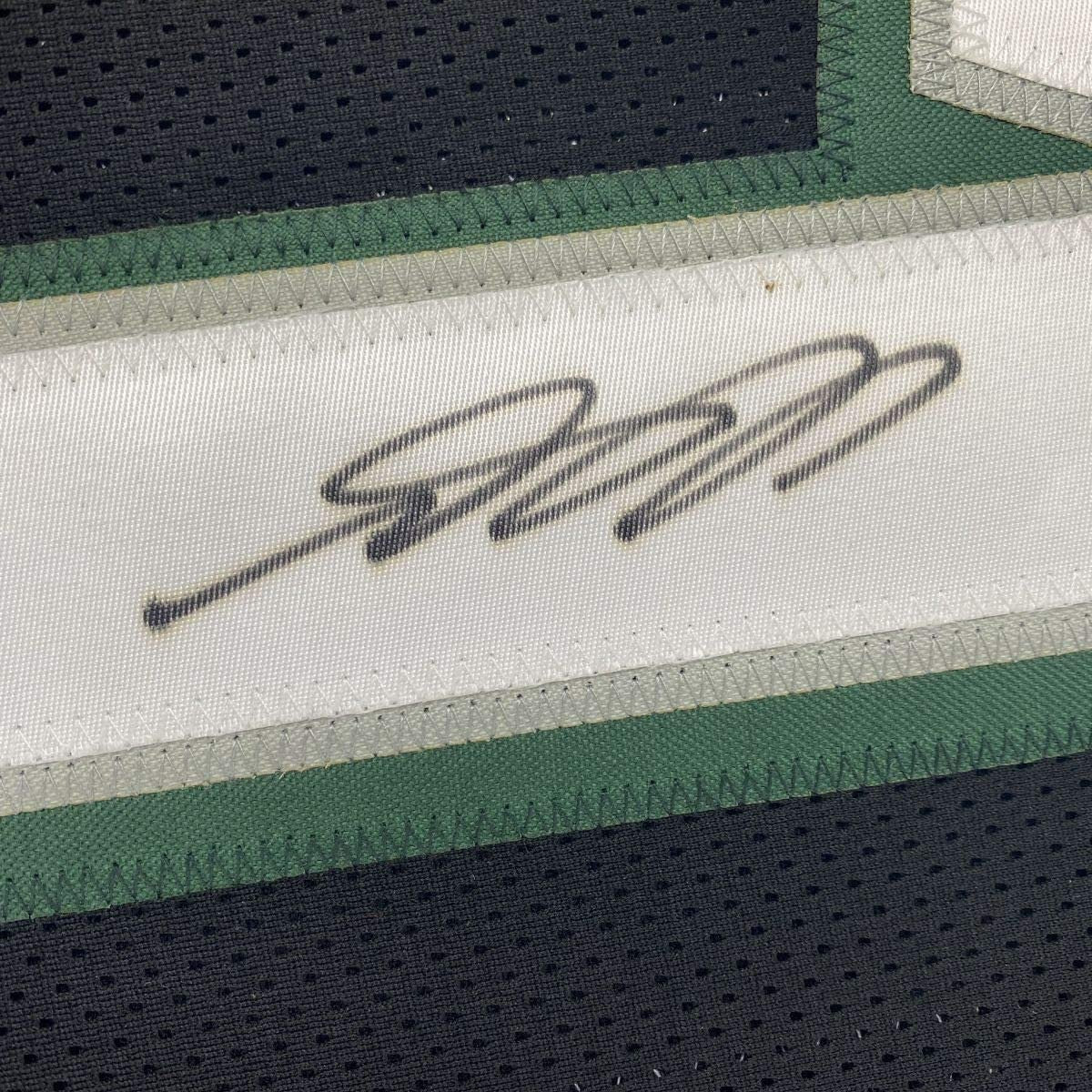 Framed Autographed/Signed DeSean Jackson 35x39 Philadelphia Black Football Jersey PSA/DNA COA