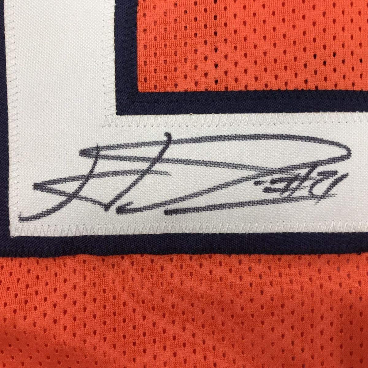 Framed Autographed/Signed Haha Ha Ha Clinton-Dix 35x39 Chicago Orange Football Jersey JSA COA