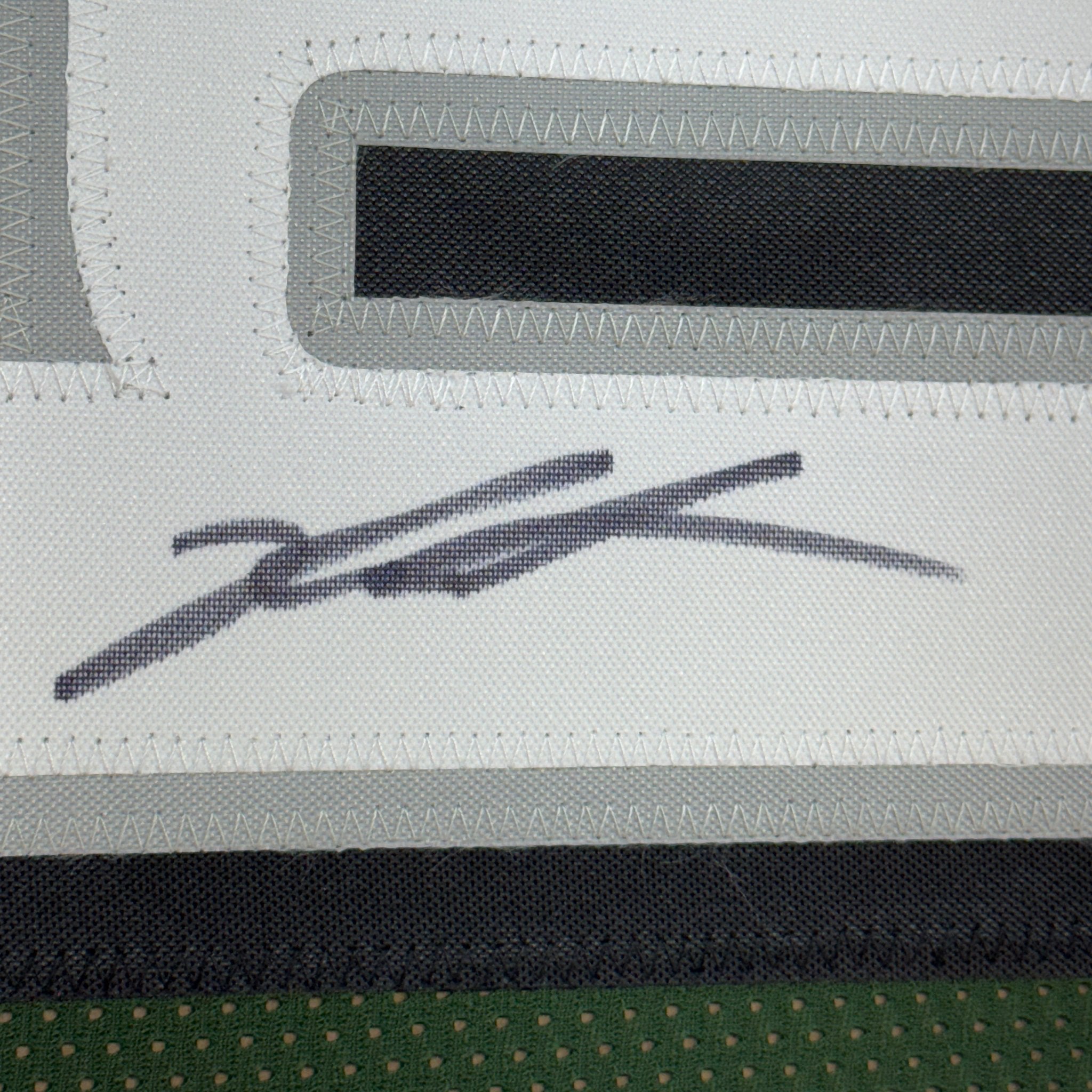 Framed Autographed/Signed Jalen Carter 35x39 Philadelphia Green Football Jersey Beckett BAS COA