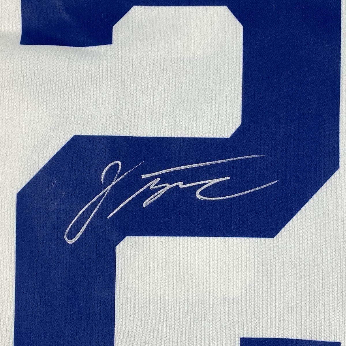 Framed Autographed/Signed Jonathan Taylor 35x39 Indianapolis Colts White Nike Game Football Jersey Fanatics COA