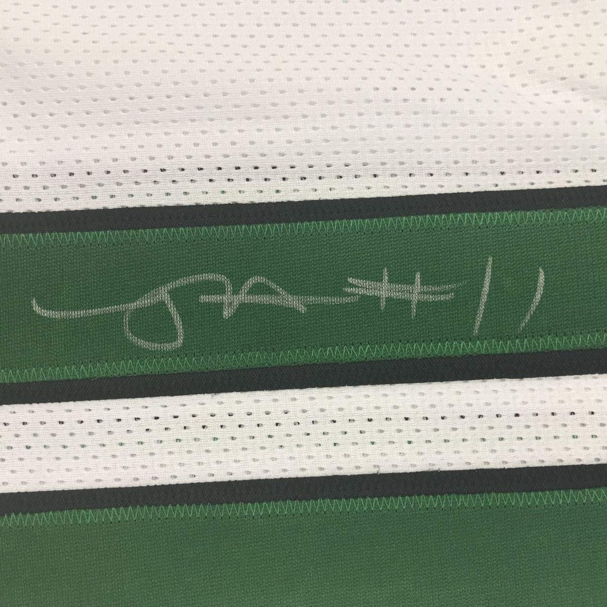 Framed Autographed/Signed Robby Anderson 35x39 New York 2019 White Football Jersey JSA COA