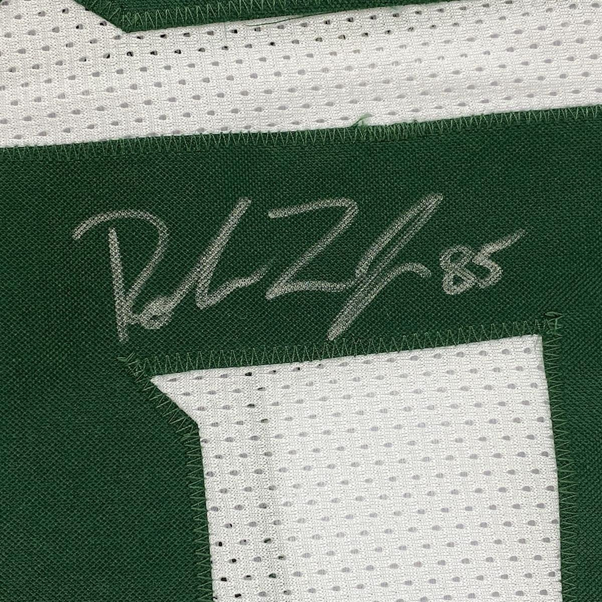 Framed Autographed/Signed Robert Tonyan 35x39 Green Bay White Football Jersey Beckett BAS COA