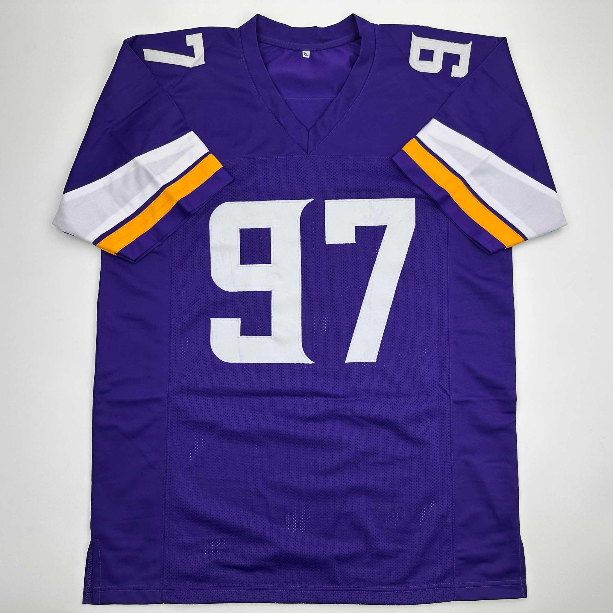 Autographed/Signed Everson Griffen Minnesota Purple Football Jersey JSA COA