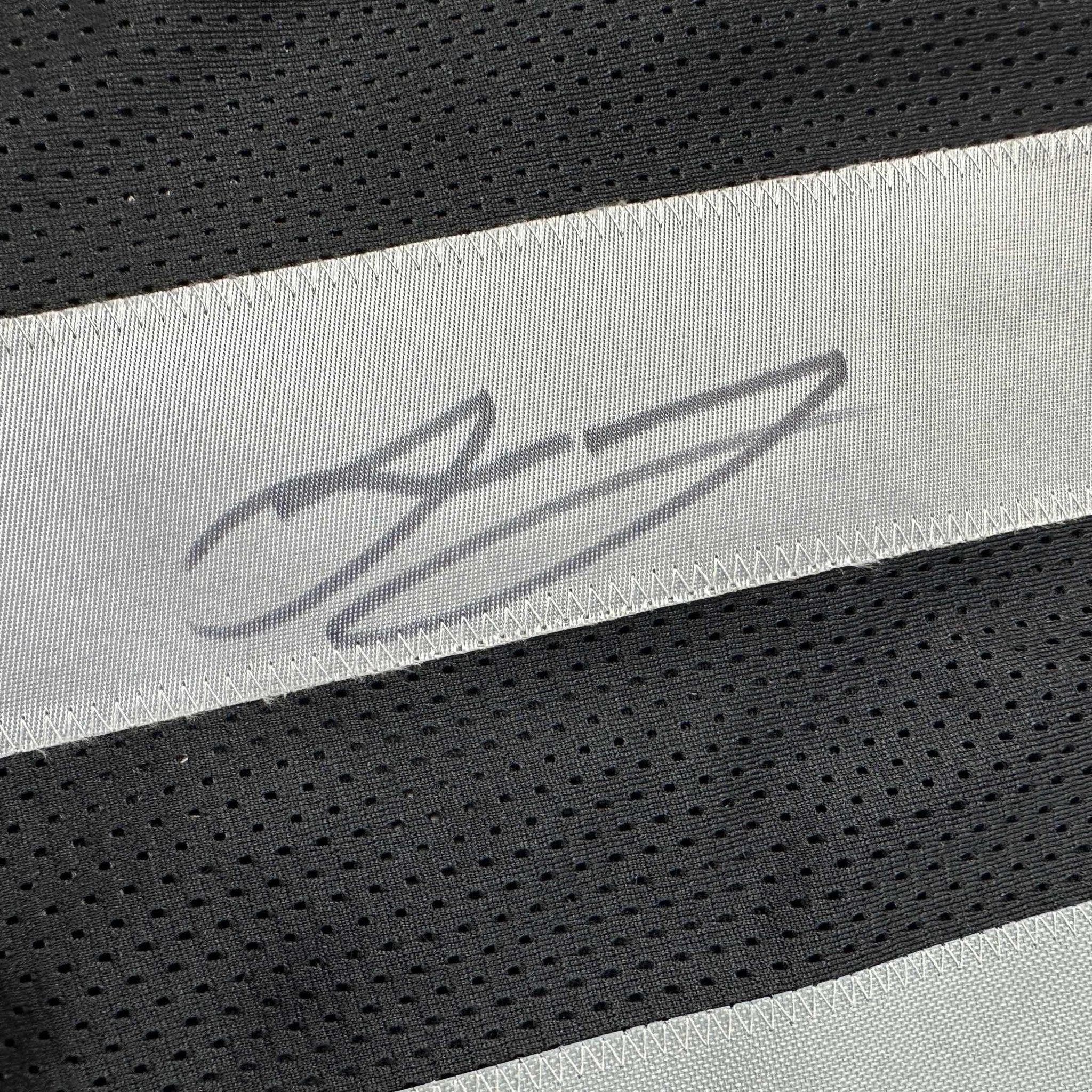 Autographed/Signed Jakobi Meyers Las Vegas Oakland Black Football Jersey Beckett BAS COA