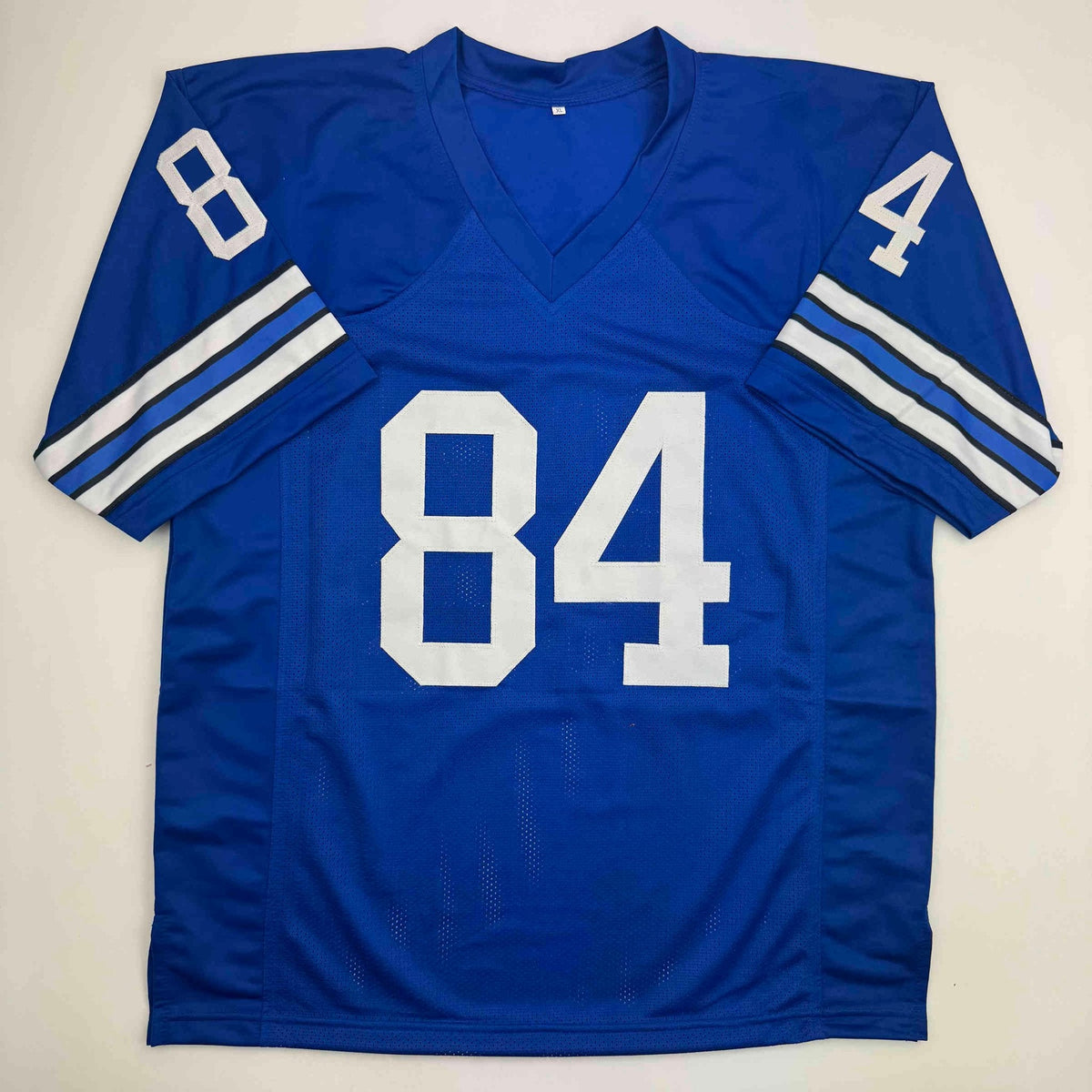 Autographed/Signed Jay Novacek Dallas Blue Football Jersey Beckett BAS COA