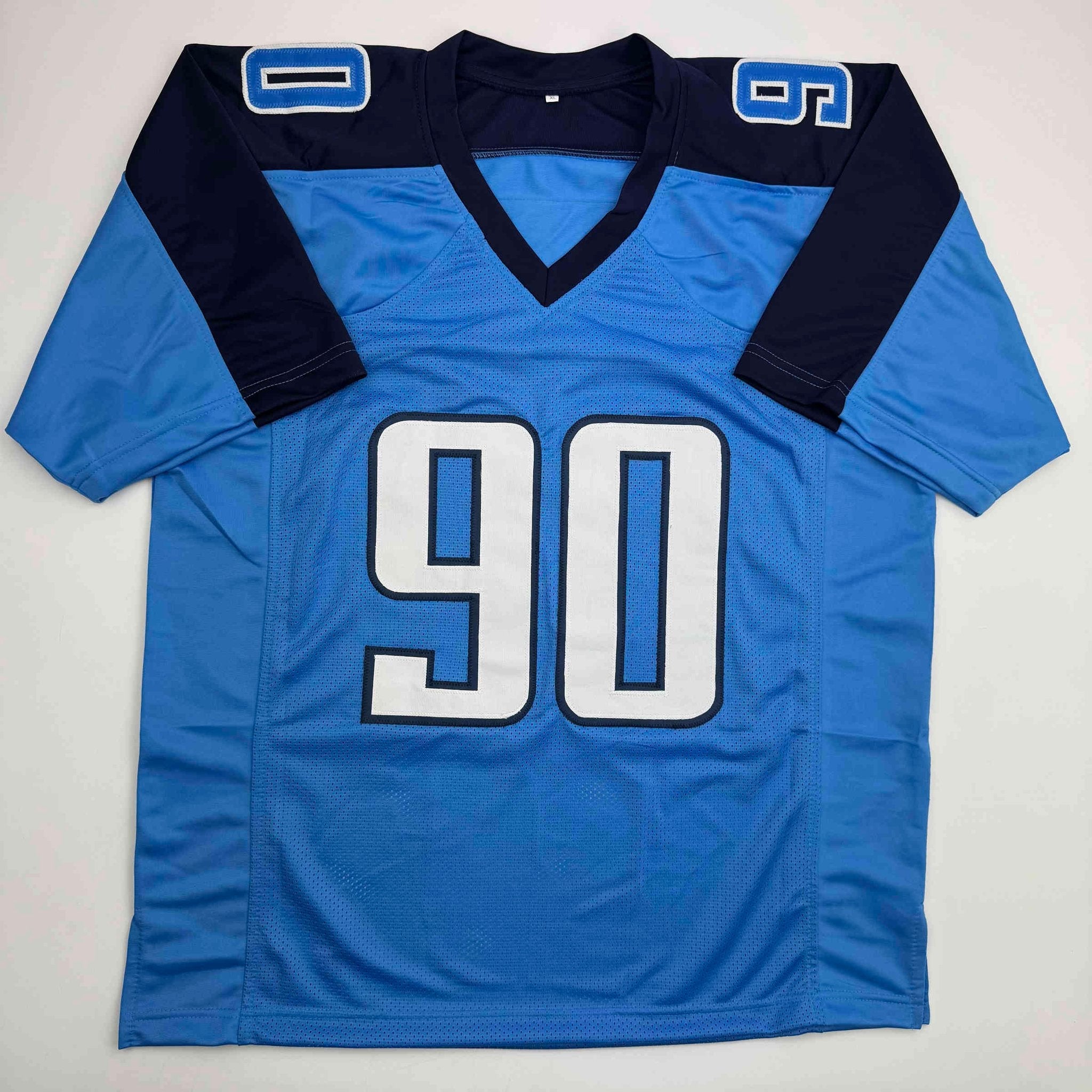 Autographed/Signed Jevon Kearse Tennessee Powder Blue Football Jersey JSA COA