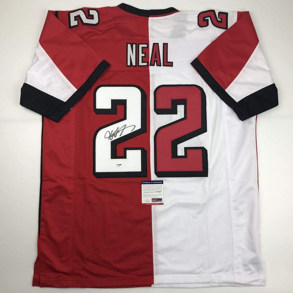 Autographed/Signed Keanu Neal Atlanta Splite Football Jersey PSA/DNA COA