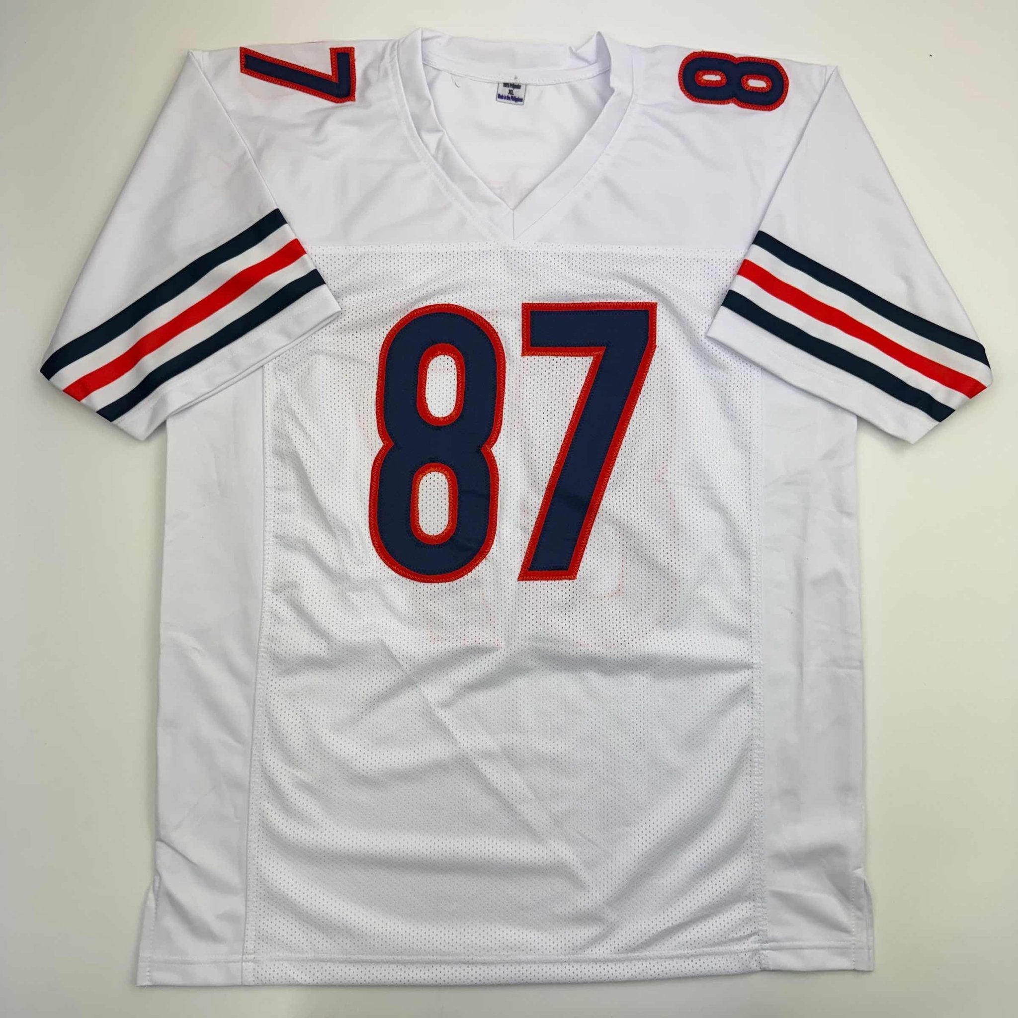 Autographed/Signed Luther Burden Chicago White Football Jersey Beckett BAS COA