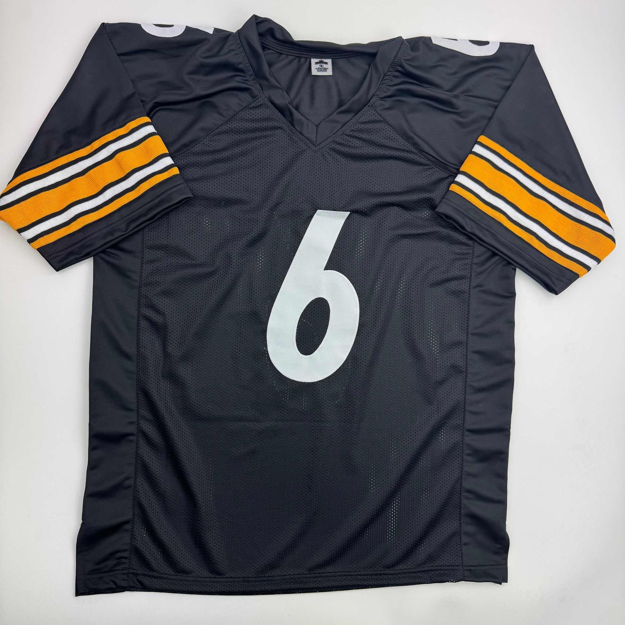 Autographed/Signed Patrick Queen Pittsburgh Black Football Jersey JSA COA
