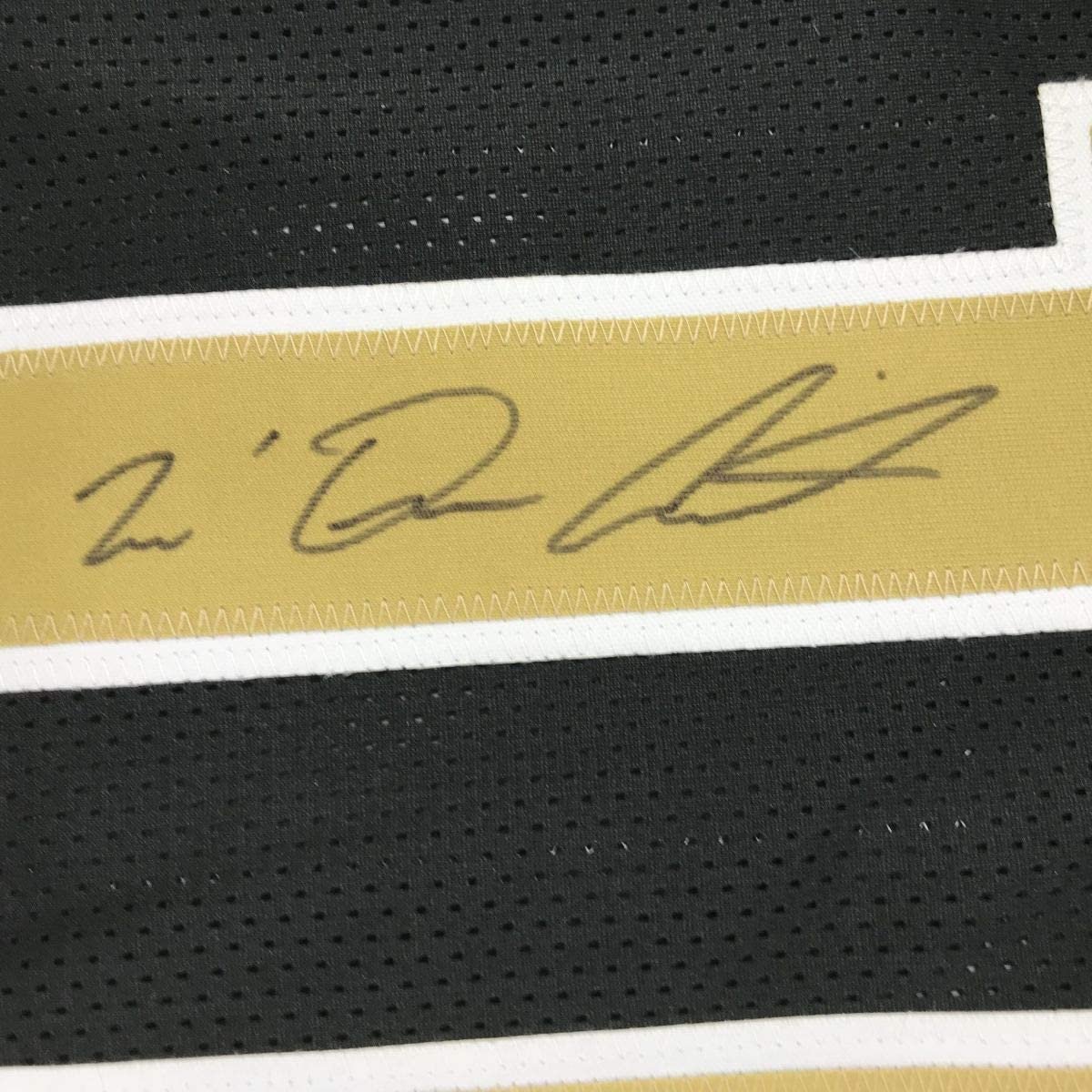 Autographed/Signed Tre'Quan Smith New Orleans Black Football Jersey JSA COA
