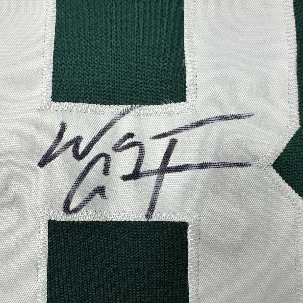 Autographed/Signed Wayne Chrebet New York Green Football Jersey JSA COA