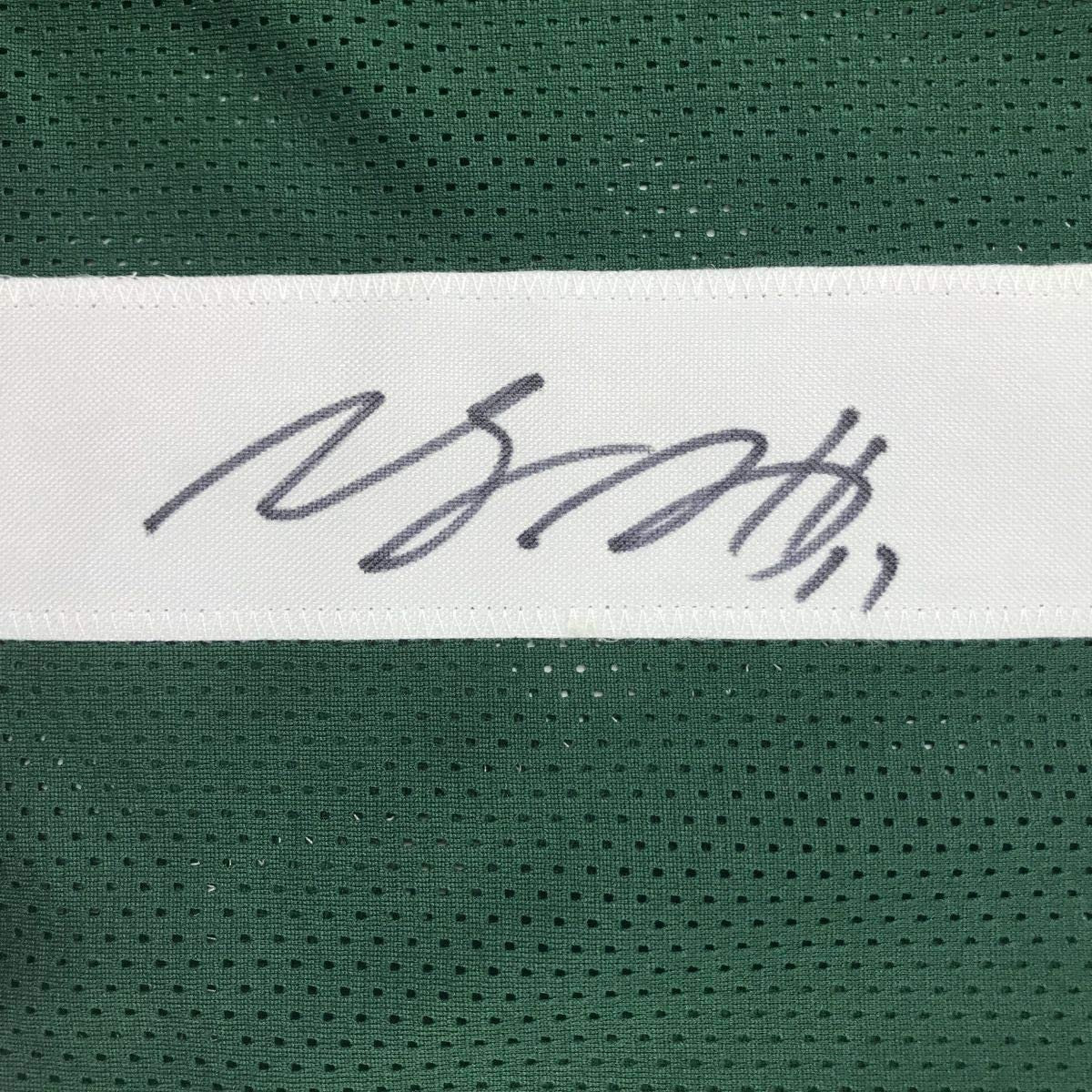 Autographed/Signed Davante Adams Green Bay Green Football Jersey JSA COA
