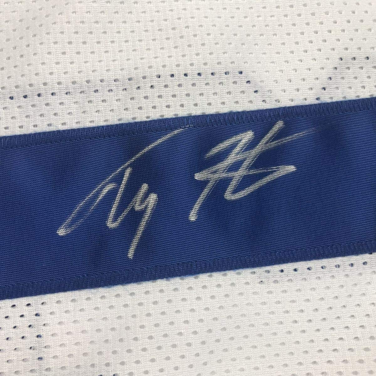 Framed Autographed/Signed TY T.Y. Hilton 35x39 Indianapolis White Football Jersey JSA COA