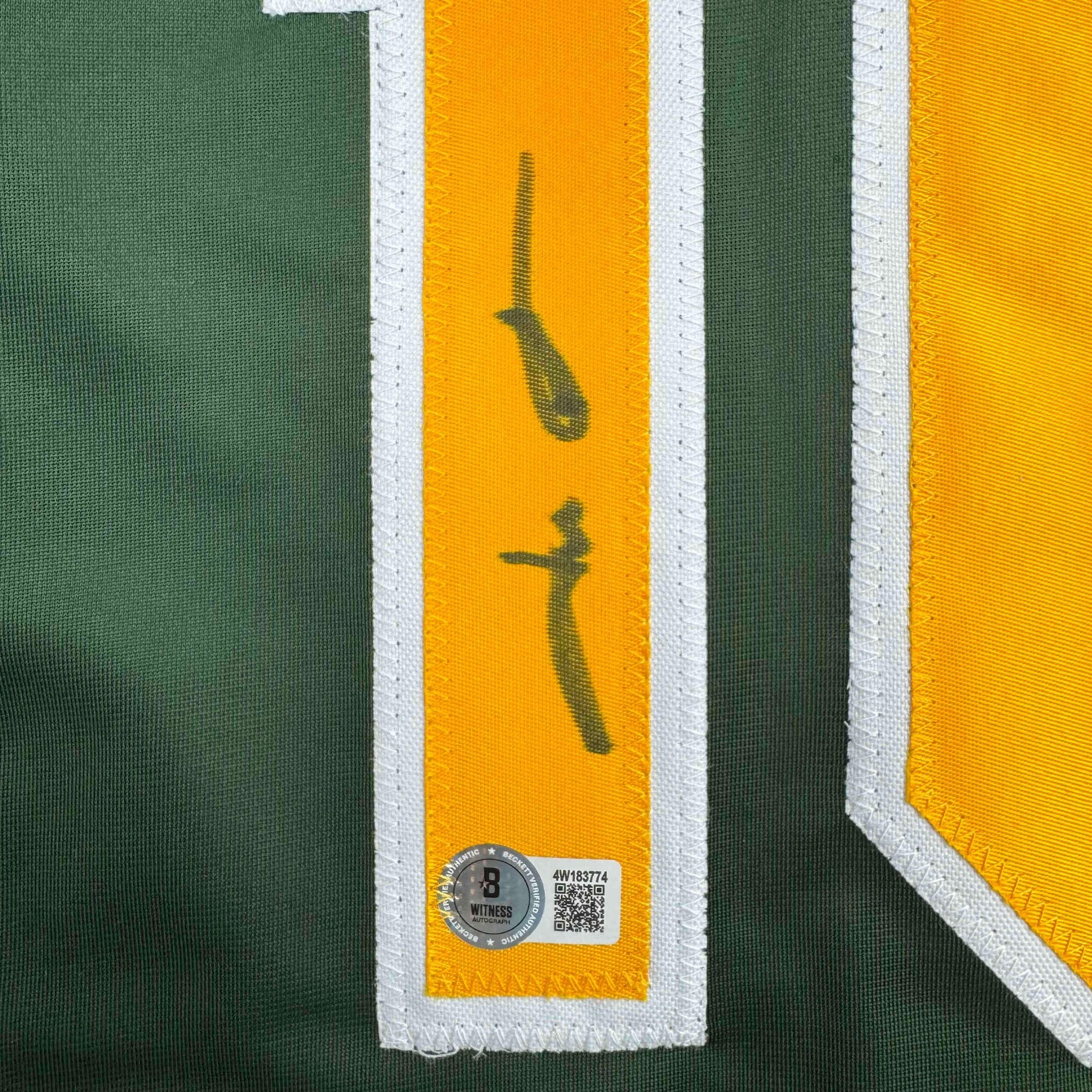 Autographed/Signed Jason Giambi Oakland Green Baseball Jersey Beckett BAS COA