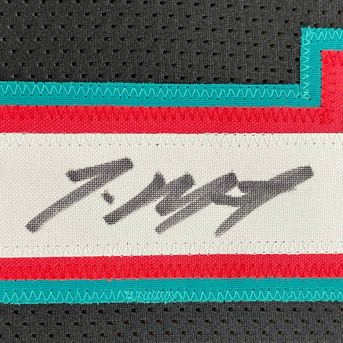 Framed Autographed/Signed Ja Morant 35x39 Memphis Black Basketball Jersey JSA COA