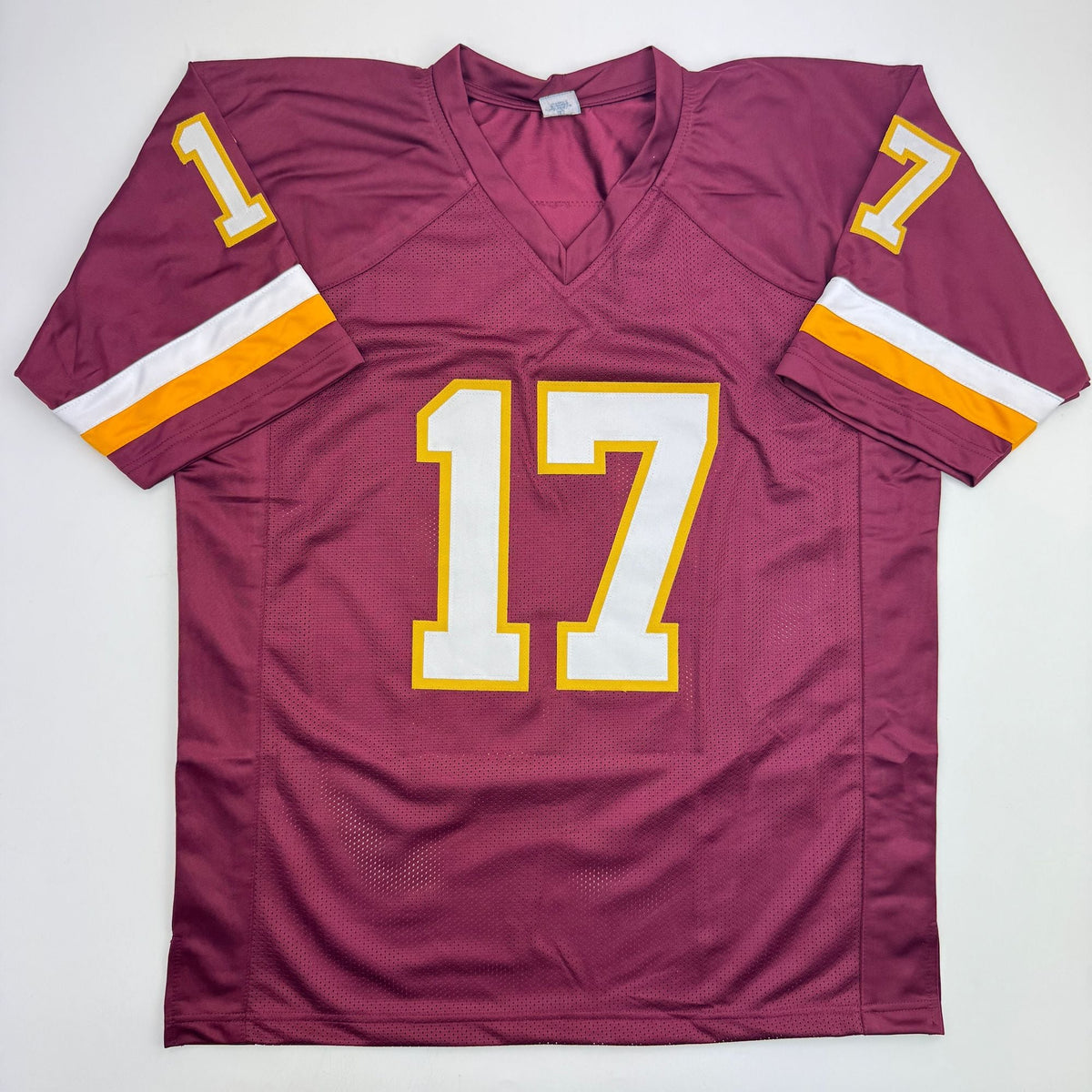 Autographed/Signed Doug Williams SB XXII MVP Washington Maroon Football Jersey Beckett BAS COA