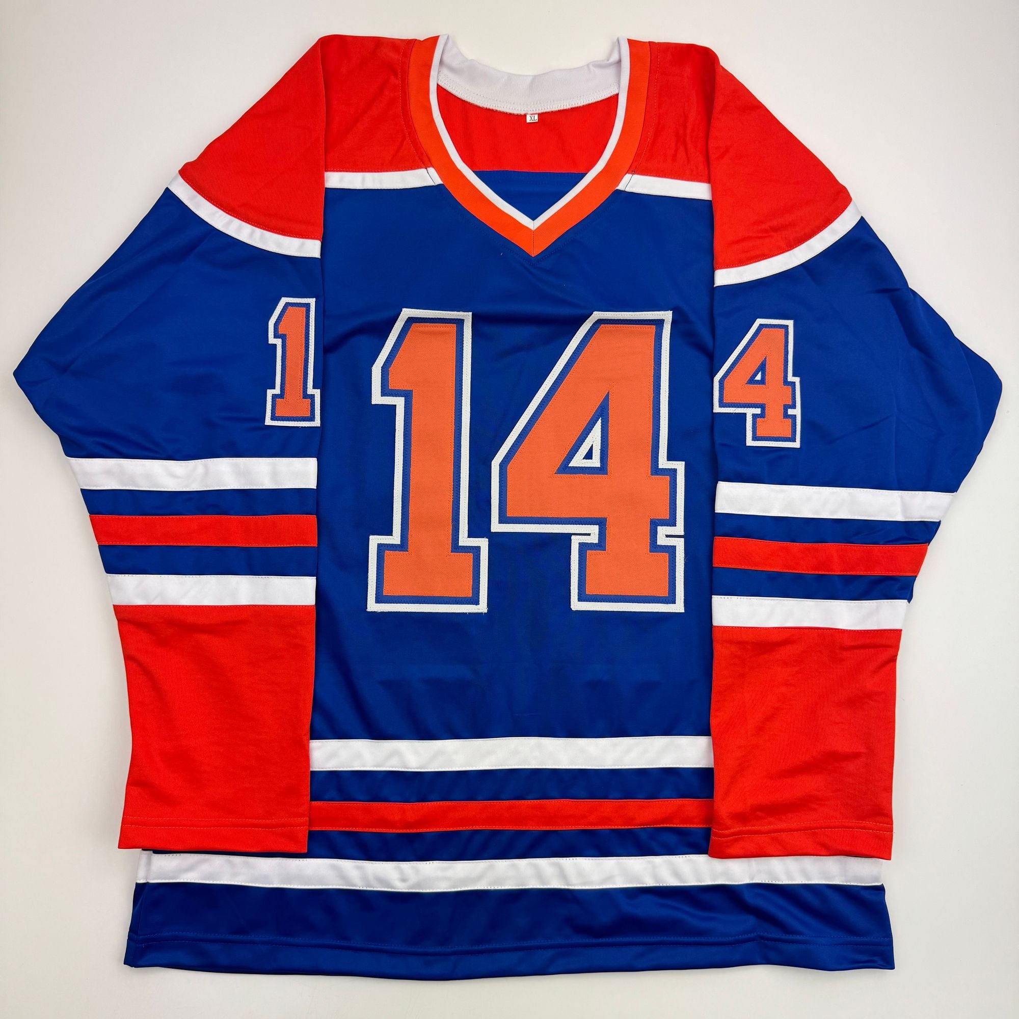 Autographed/Signed Mattias Ekholm Edmonton Blue Hockey Jersey Beckett BAS COA
