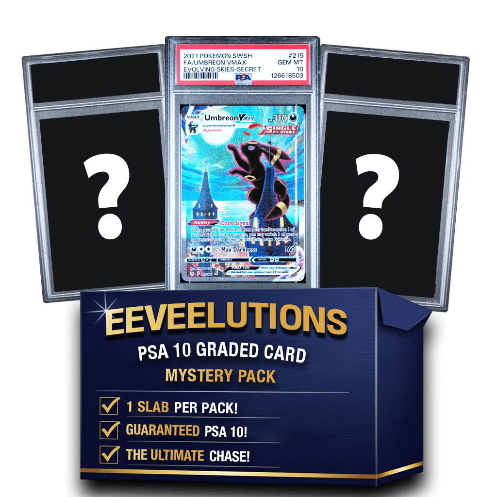 Eeveelutions Graded PSA 10 Pokemon Card Mystery Pack TCG