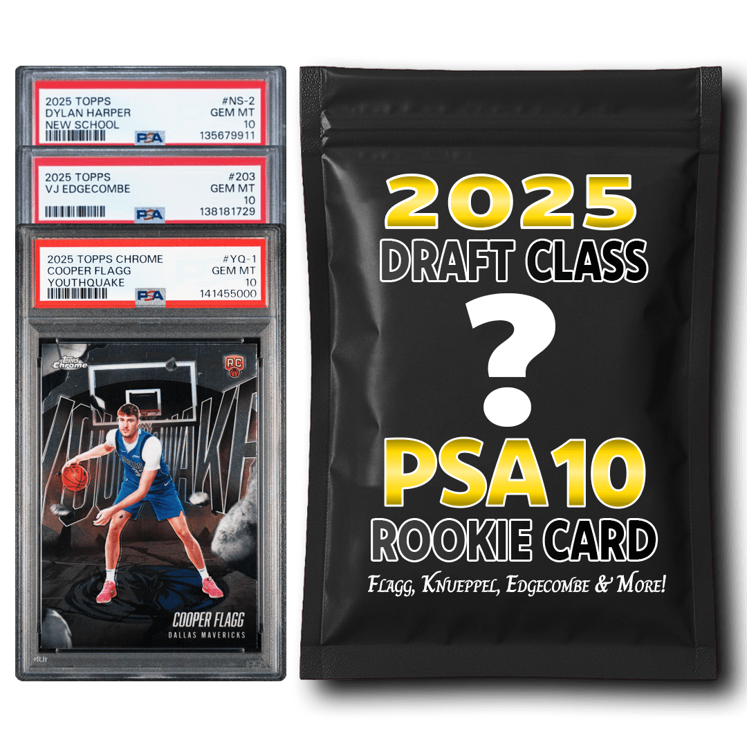PSA 10 Graded 2025 NBA Draft Class Rookie Basketball Card Mystery Pack (Flagg, Knueppel, Edgecombe & More!)