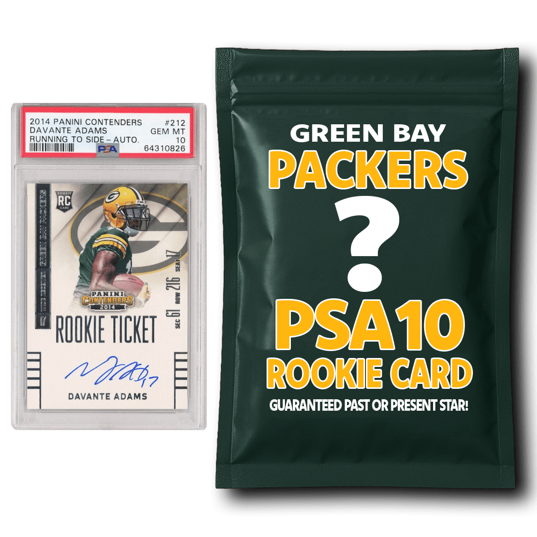 Green Bay Packers PSA 10 Graded Rookie Card Mystery Pack
