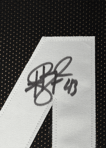 Framed Autographed/Signed Troy Polamalu 35x39 Pittsburgh Retro Black Football Jersey JSA COA