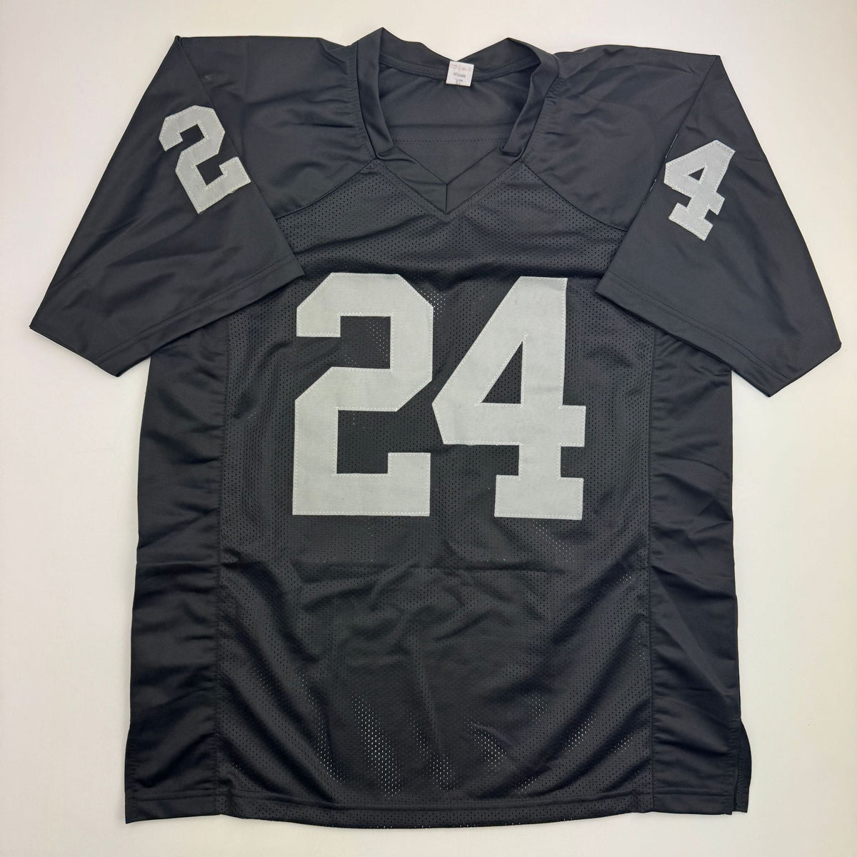 Autographed/Signed Willie Brown HOF 84 Las Vegas Oakland Black Football Jersey JSA COA