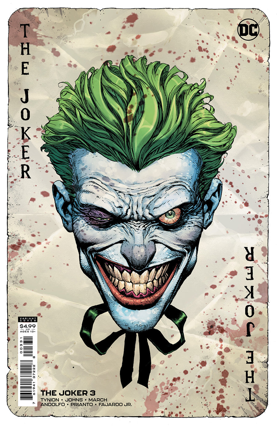 Joker #3 B David Finch Playing Card Variant (05/11/2021) Dc