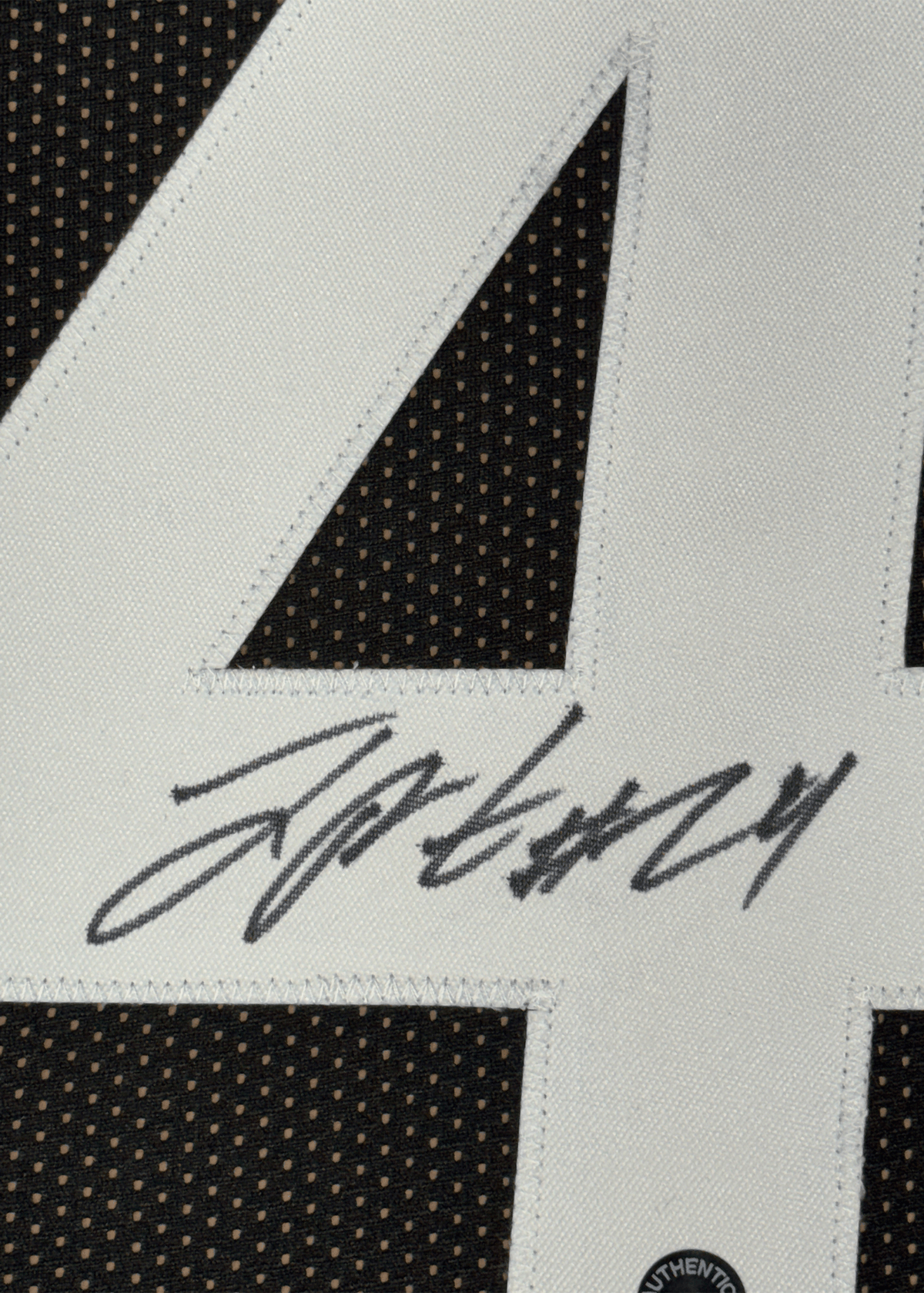 Framed Autographed/Signed Joey Porter Jr. 35x39 Pittsburgh Black Football Jersey JSA COA