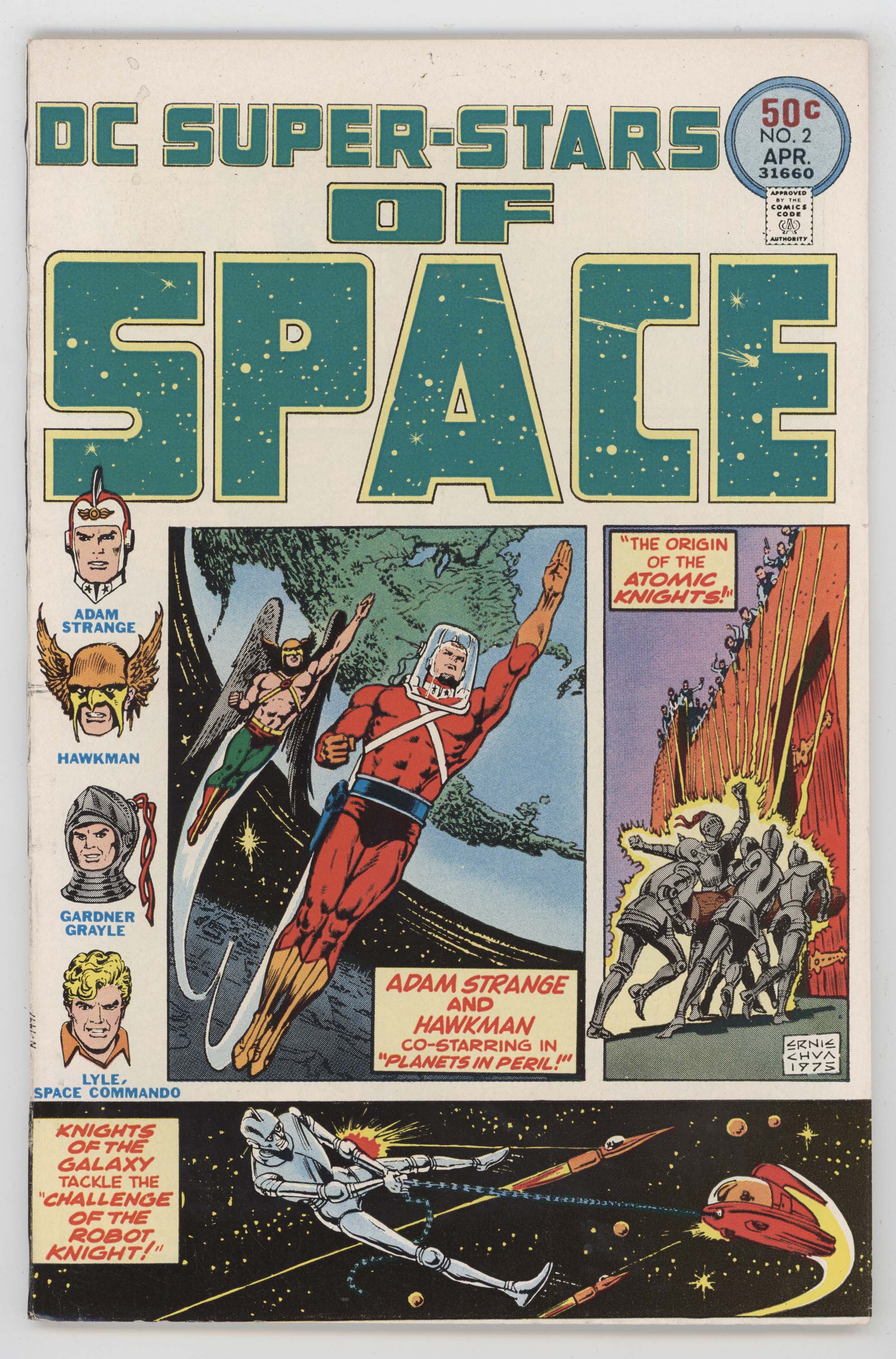 DC Super Stars 2 1976 VF NM Ernie Chan Adam Strange Hawkman Atomic Knights