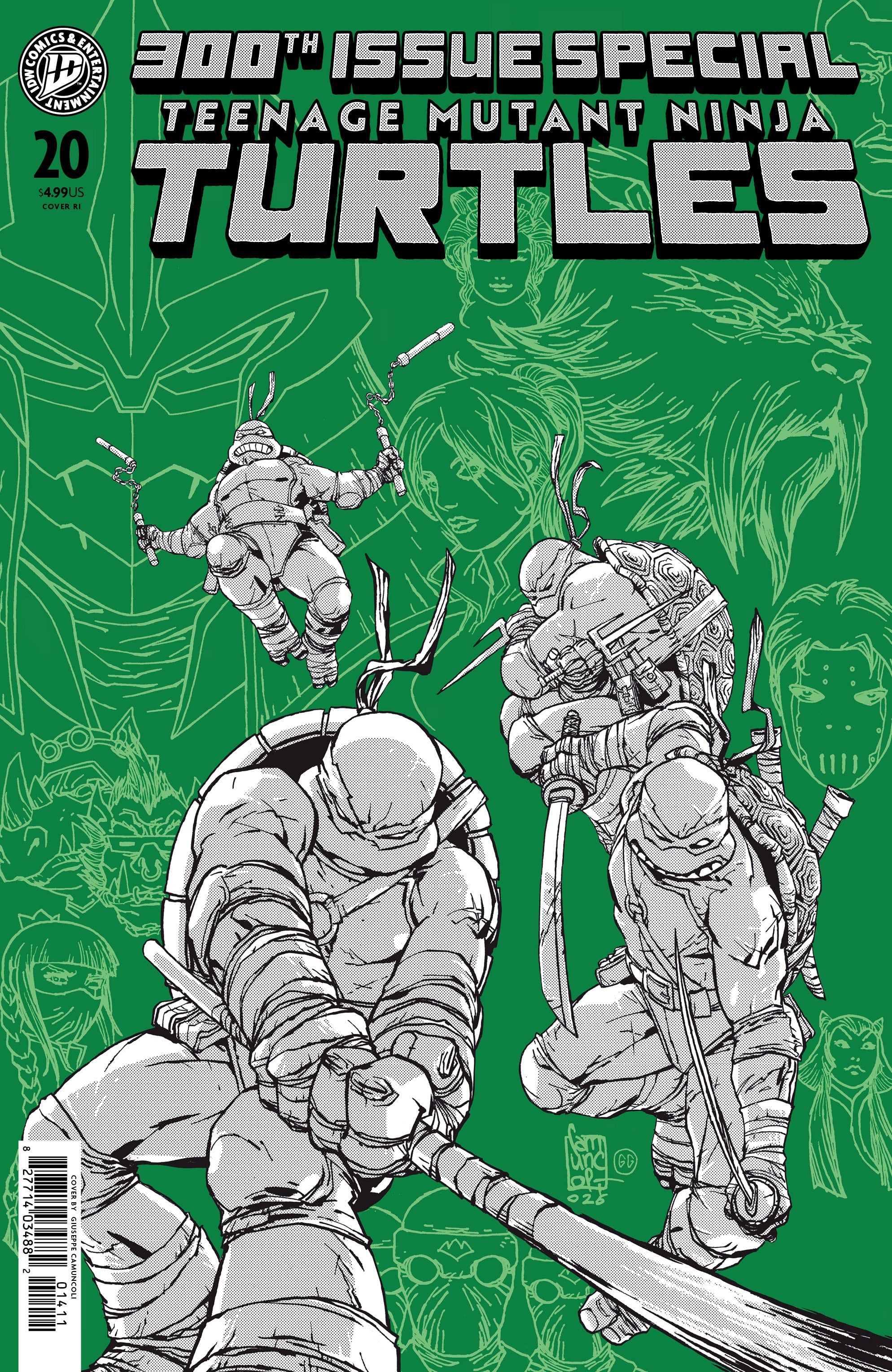 Teenage Mutant Ninja Turtles #20 300Th Issue Special J 1:100 Camuncoli (07/22/2026) Idw