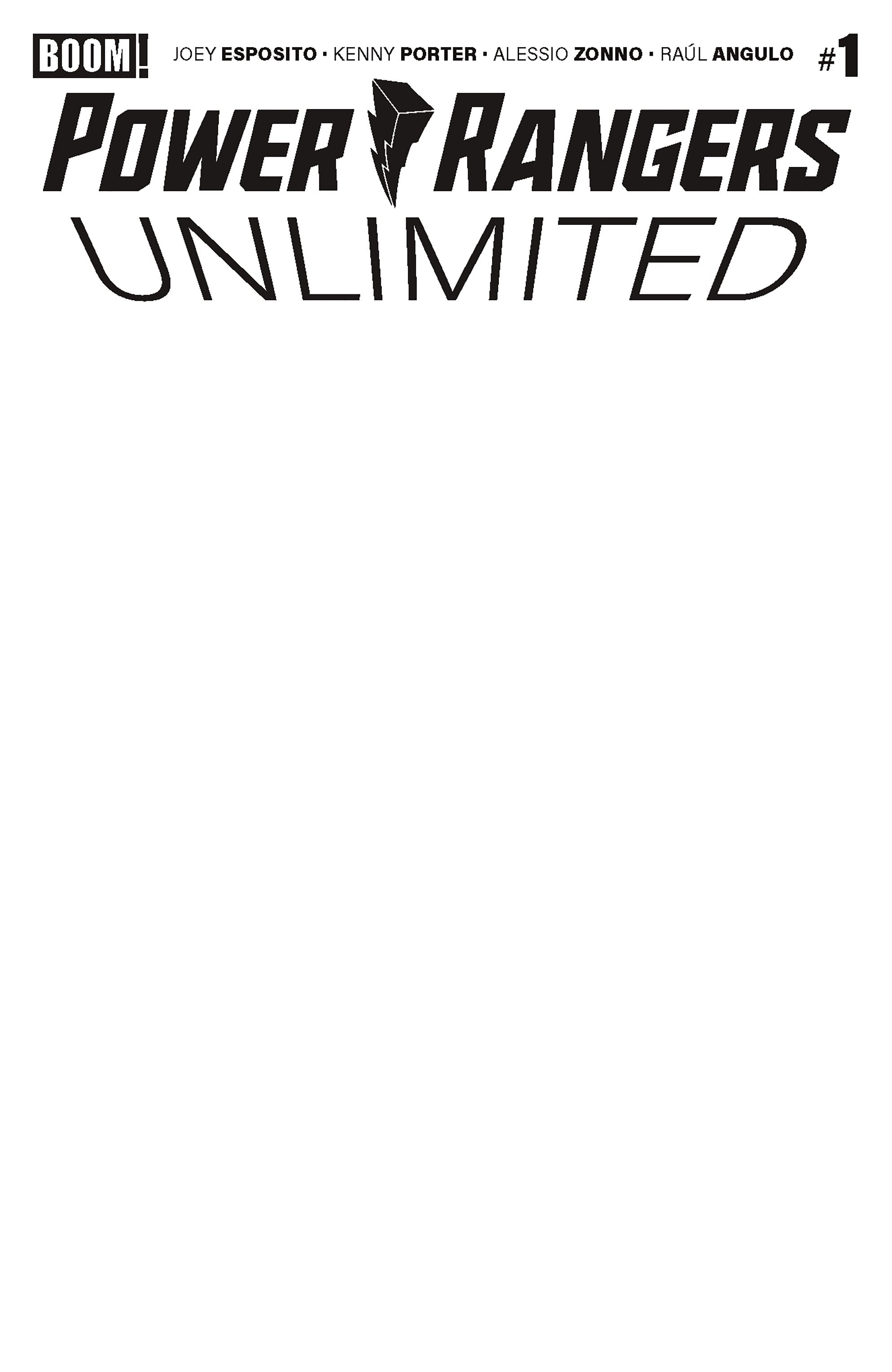 Power Rangers Unlimited #1 D Blank Sketch Variant (07/01/2026) Boom