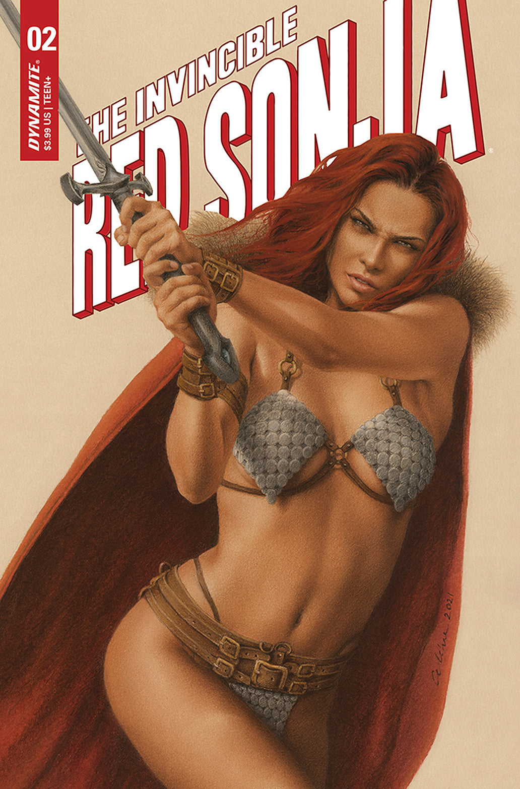 Invincible Red Sonja #2 C Celina Variant (06/02/2021) Dynamite