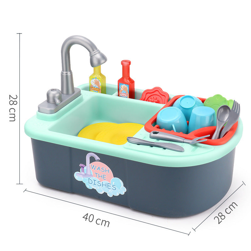 Kids Dishwasher Toy – Interactive Kitchen Playset with Manual and Electric Options