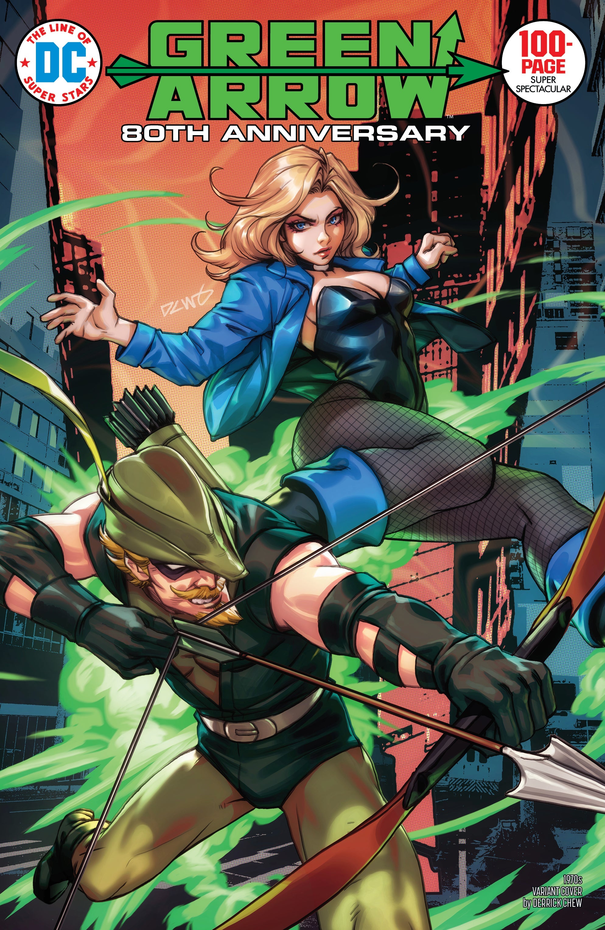 Green Arrow 80Th Anniversary 100-Page Super Spectacular #1 E Derrick Chew 1970S Variant(06/29/2021) Dc