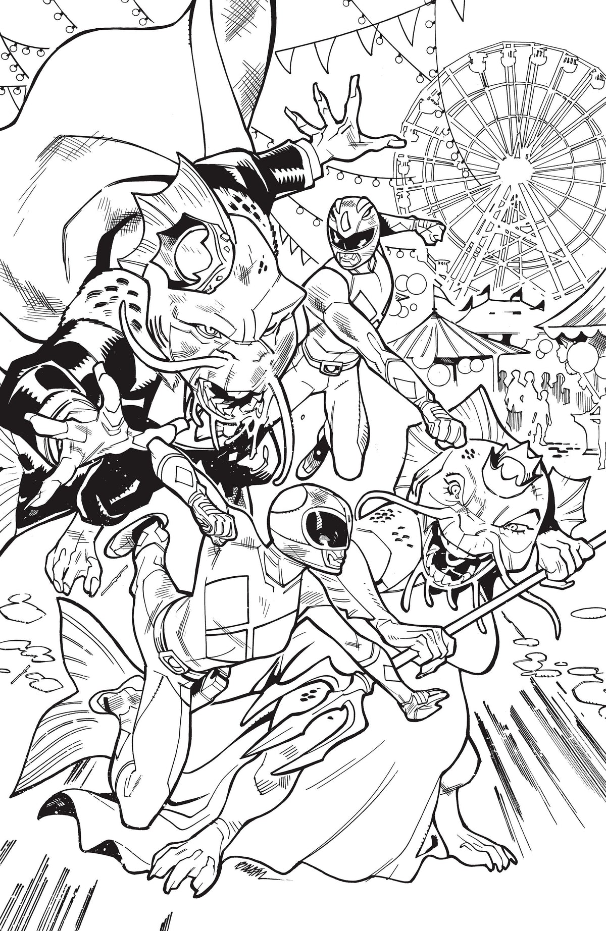 Mighty Morphin Power Rangers (2026) #4 H 1:25 Variant Virgin Balam (09/30/2026) Boom