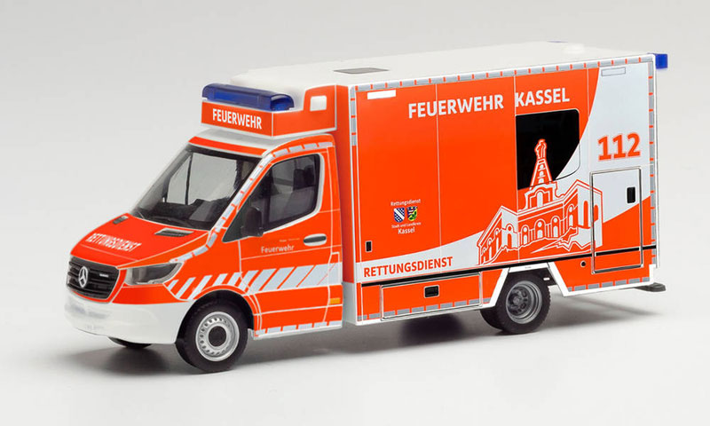 Herpa 95945 1/87 Scale Kassel Fire Brigade - Mercedes-Benz Sprinter Ambulance High