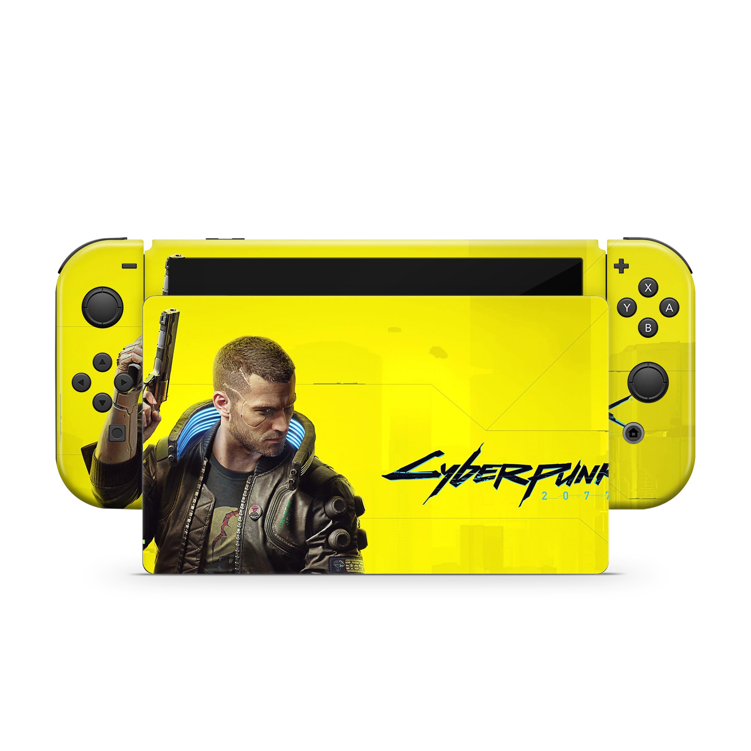 Neon Dystopia Nintendo Switch OLED Skin