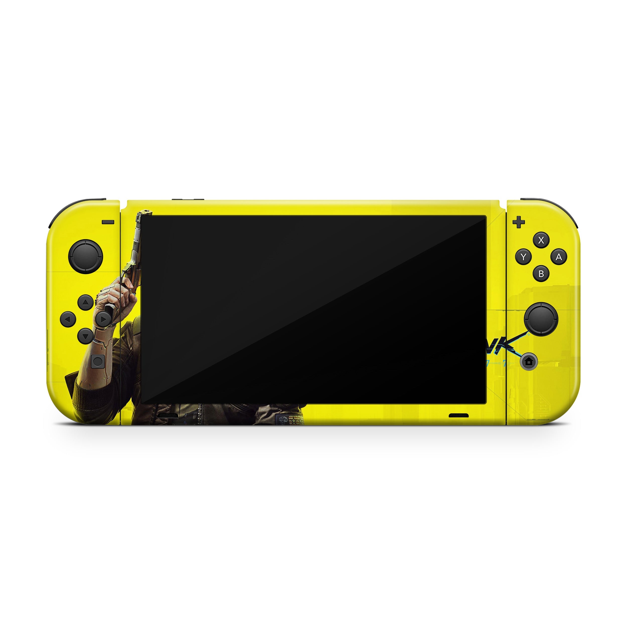 Neon Dystopia Nintendo Switch OLED Skin