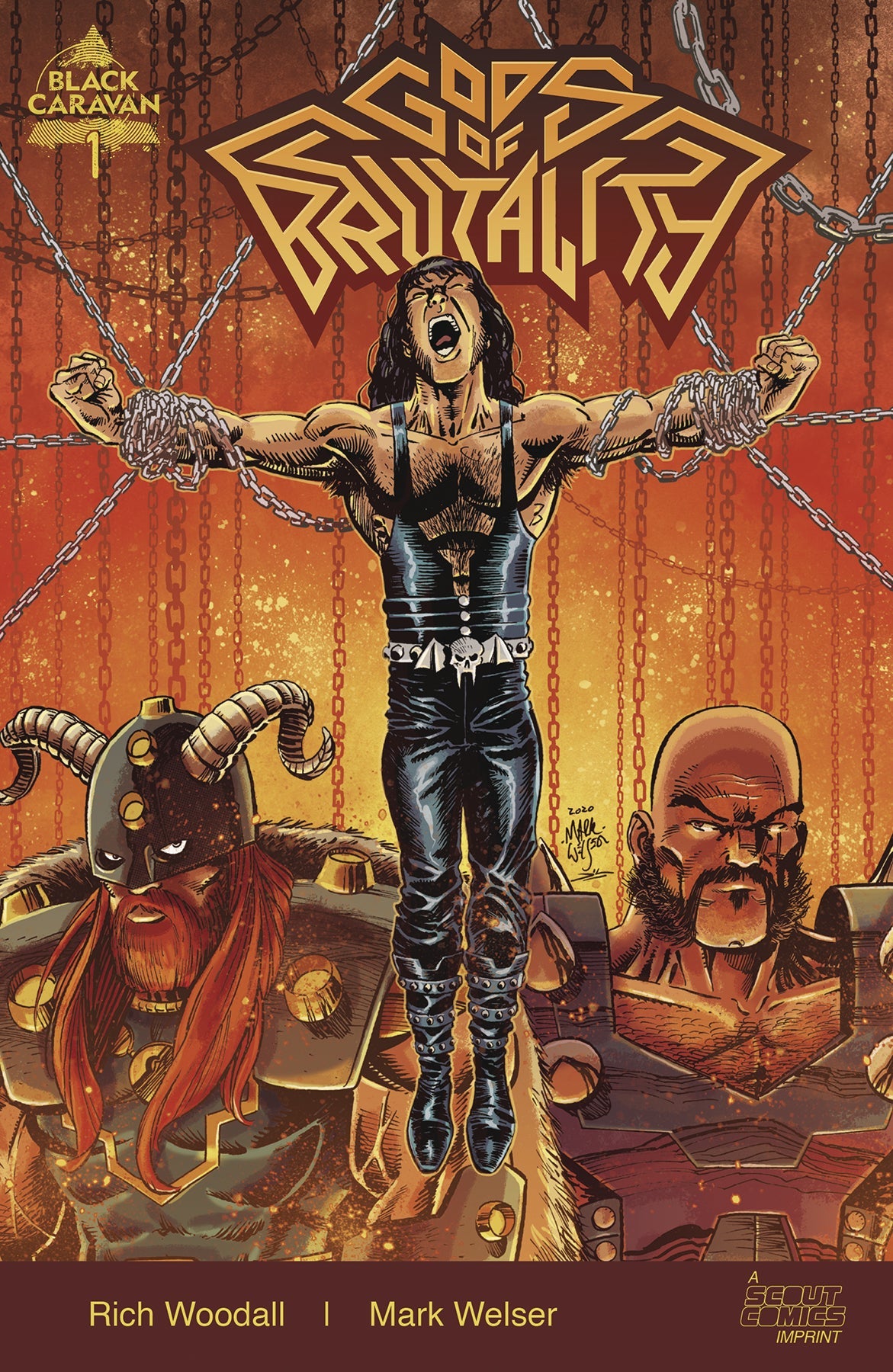 Gods Of Brutality #1 (Of 4) B 10 Copy Mark Welser Unlocked (07/14/2021) Scout