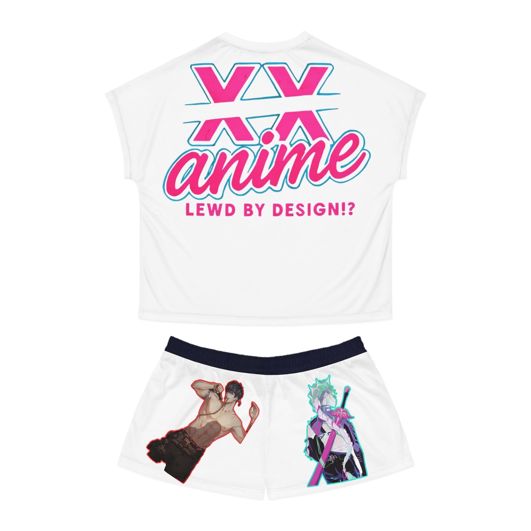 Idol style Women's Short Pajama Set, Cute and Comfy Sleepwear, Perfect for Sleepovers, Anime Conventions, Gifts for Fans, Relaxation Wear
