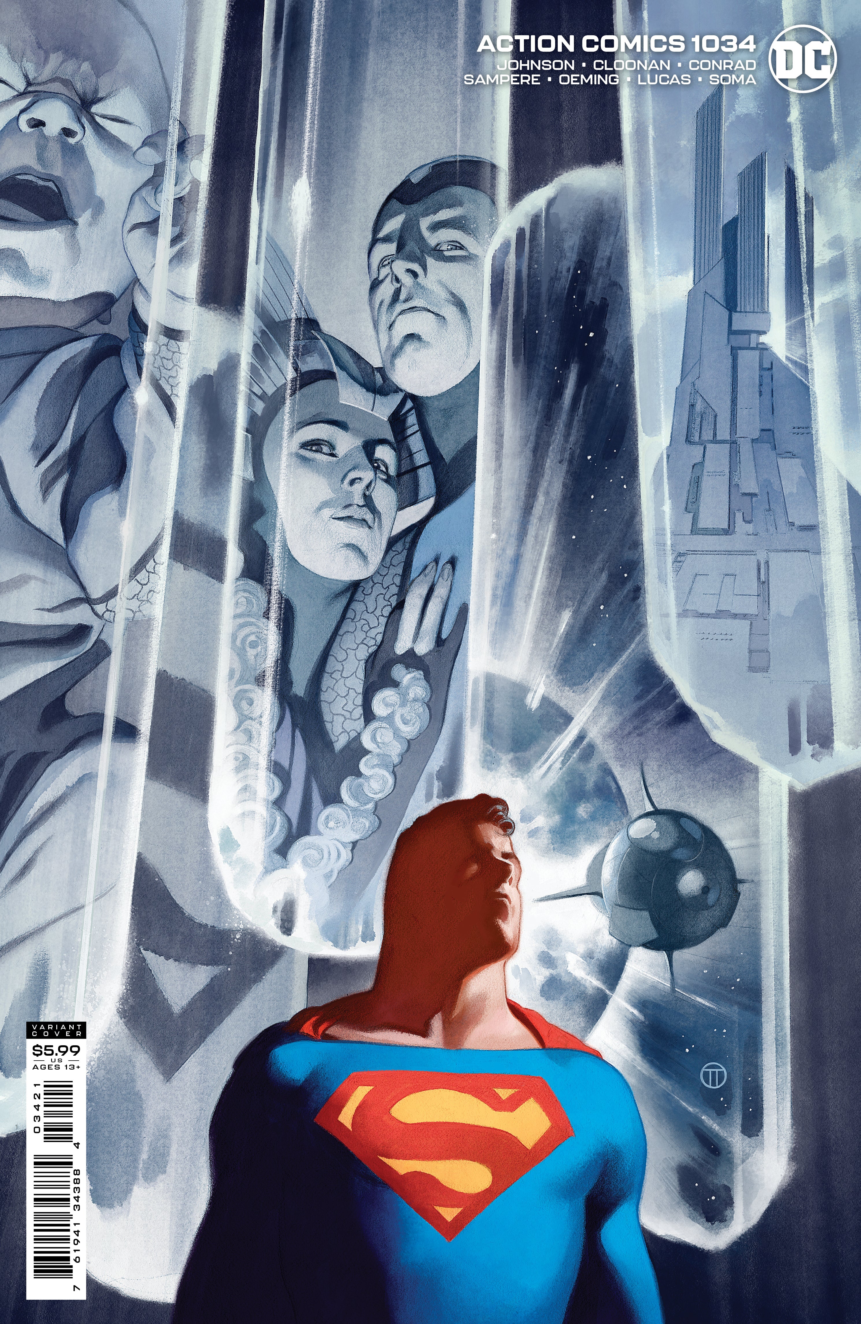 Superman Action Comics #1034 B Julian Totino Tedesco Card Stock Variant (08/24/2021) Dc