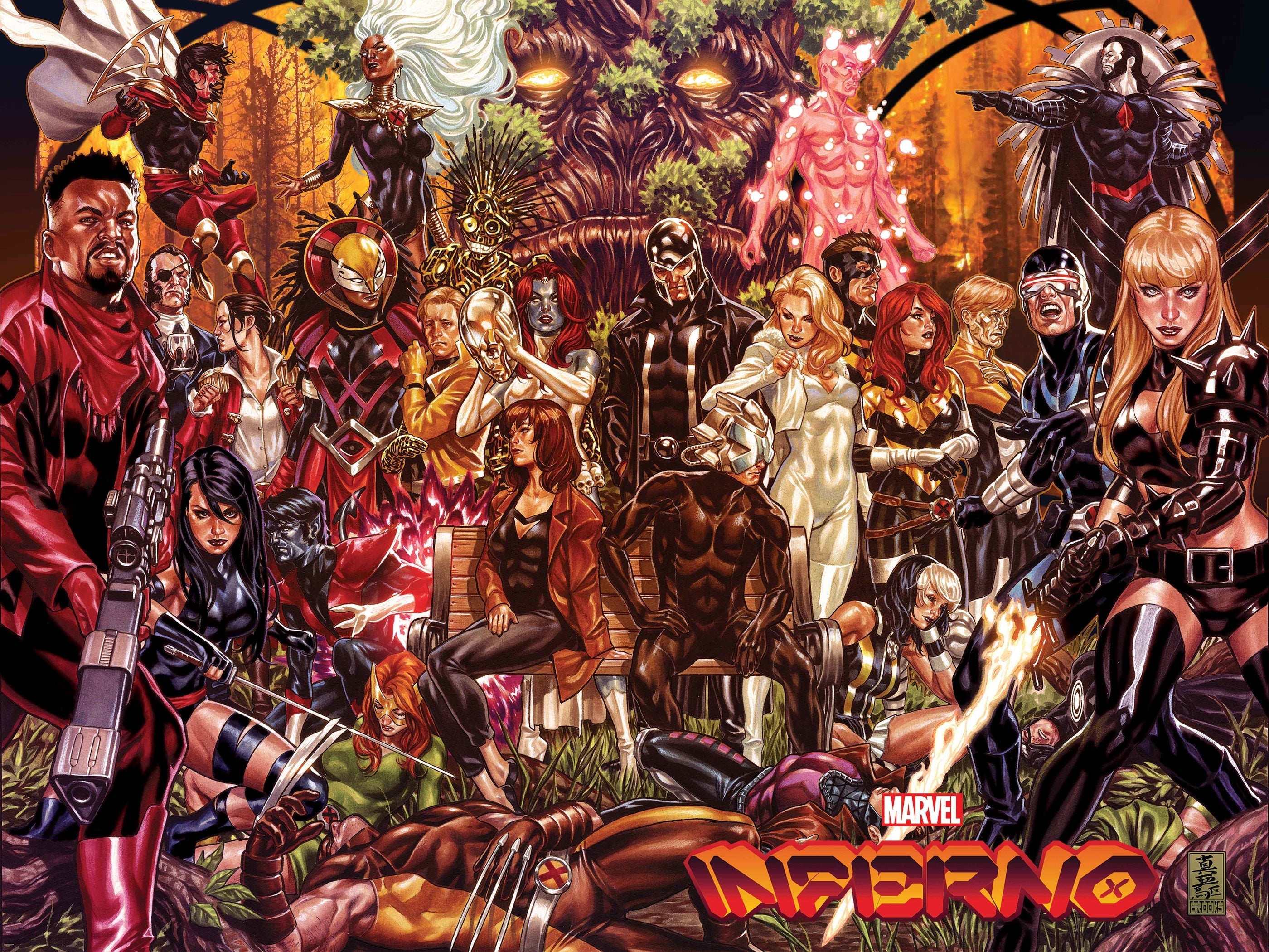 Inferno #1 C (Of 4) Mark Brooks Wraparound Variant (09/29/2021) Marvel