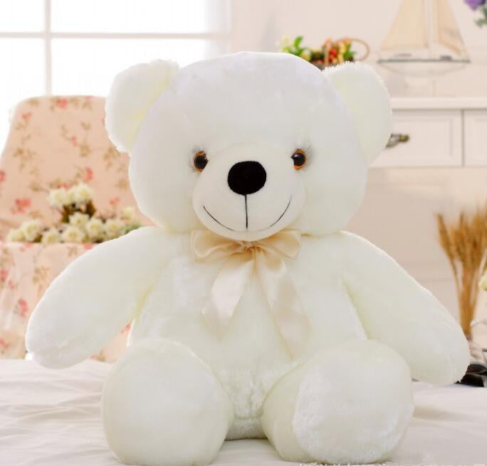 Glowing LED Teddy Bear – Colorful Plush Stuffed Toy with Lights